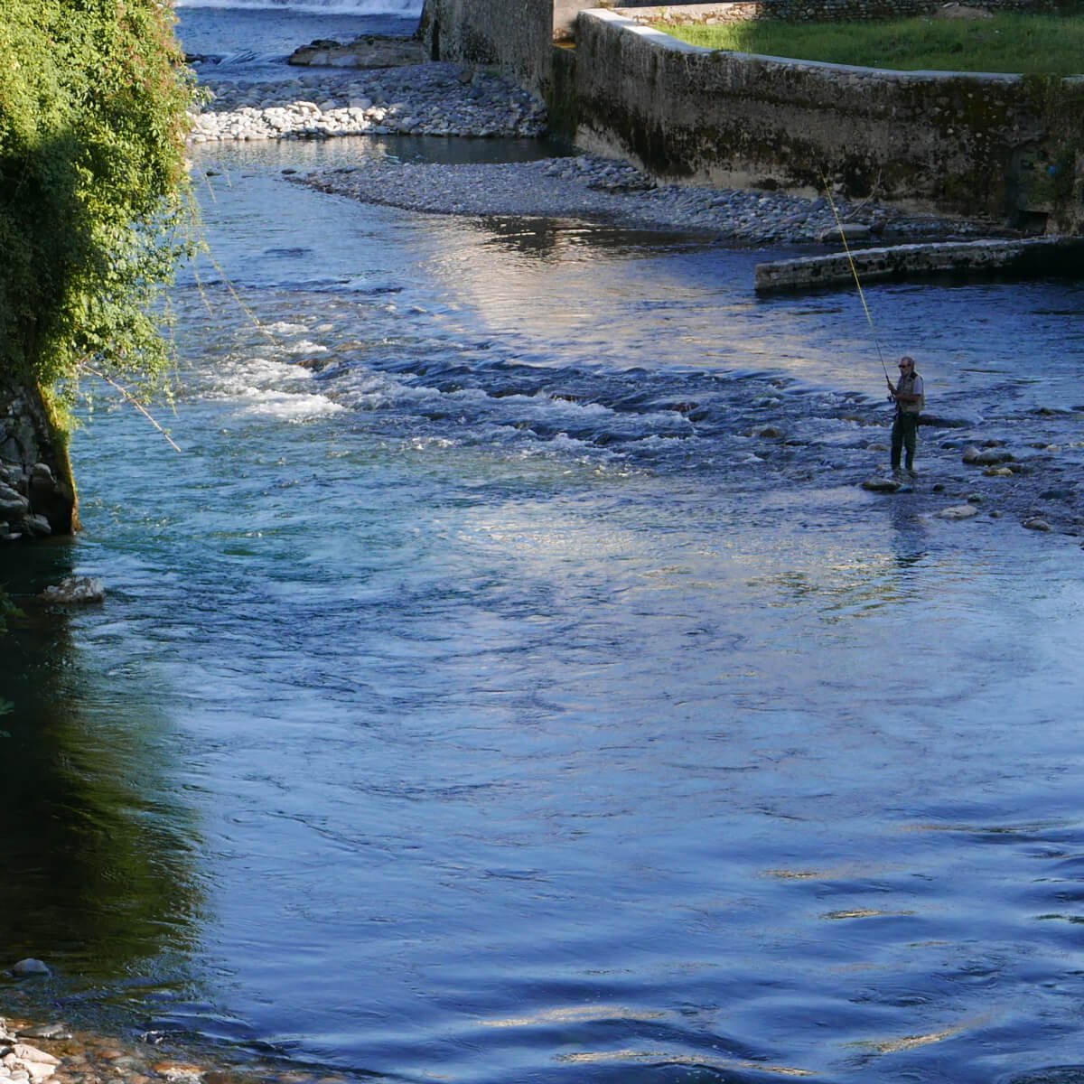 Pêche sur le gave d'Oloron